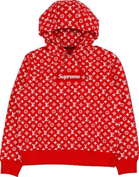 red lv hoodie|louis vuitton red hooded sweatshirt.